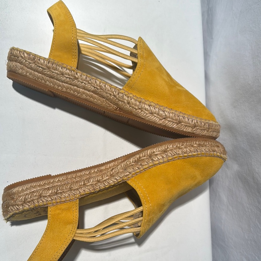 Toni Pons Yellow Suede Espadrilles - Picture 6 of 10